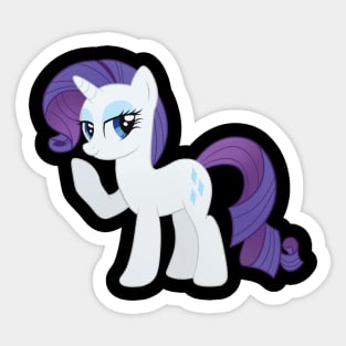 Generous White Horse Sticker